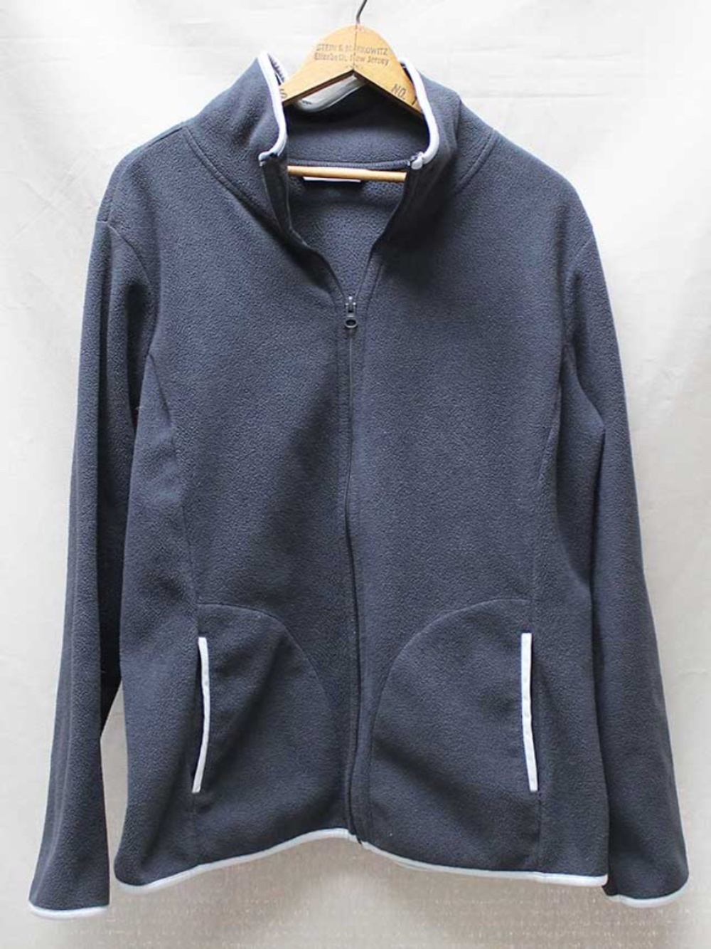 Old Navy Women’s XL Dark Gray Fleece Jacket Full Zip Mock Neck Pockets